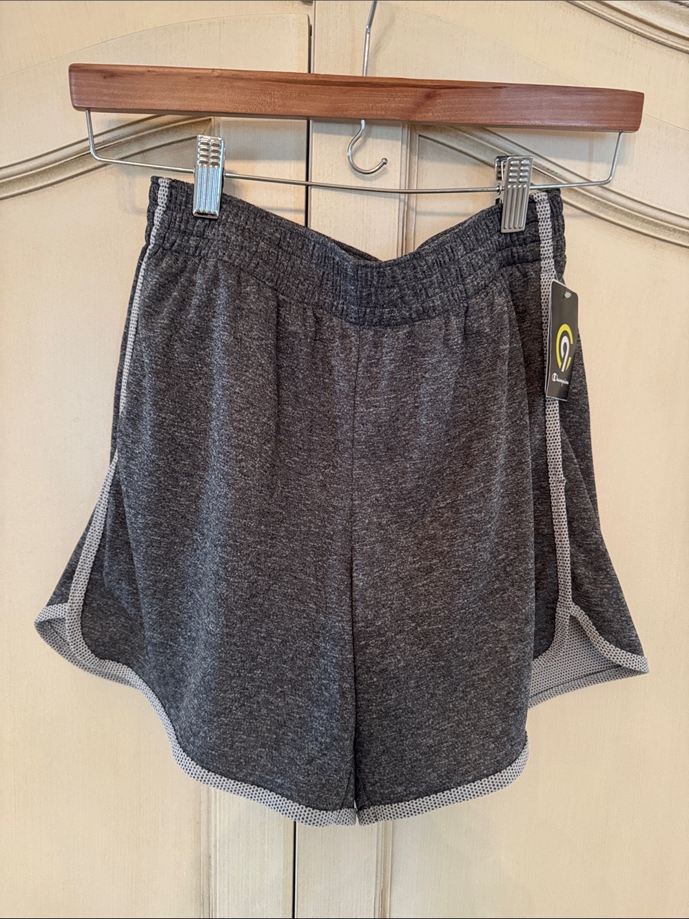 Champion Grey Athletic Shorts with Contrast Trim